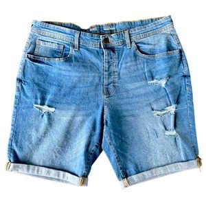 Denim co. Relaxed Straight Ripped Shorts Size W40